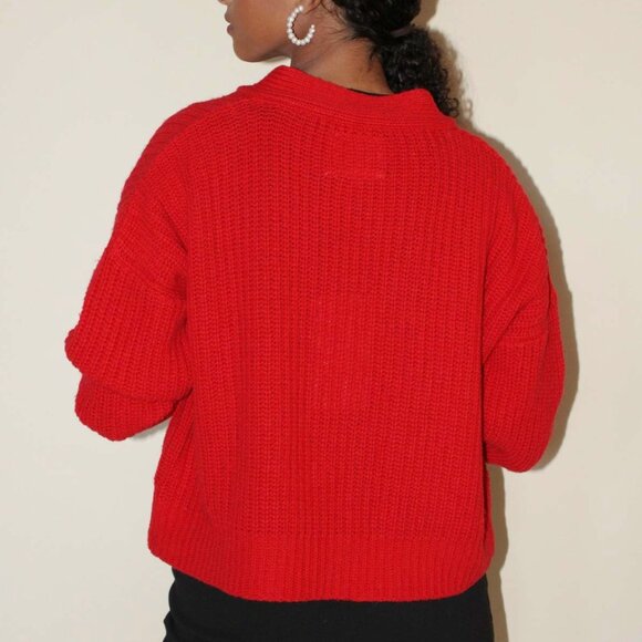 Rita Row Diech Cardigan / Red / M - Picture 4 of 7